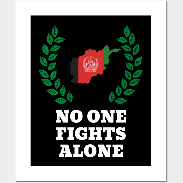 No One Fights Alone Wall Art by GMAT